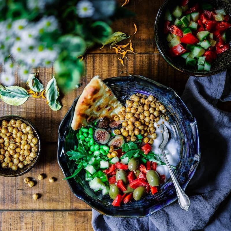 Photo of beautifully
arranged food