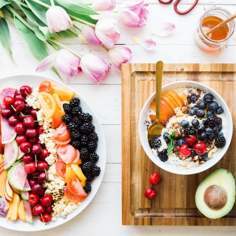 Photo of beautifully
arranged food